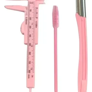 Kit Perfilado De Cejas - Calibre + Cepillo + Perfilador