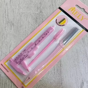 Kit Perfilado De Cejas - Calibre + Cepillo + Perfilador
