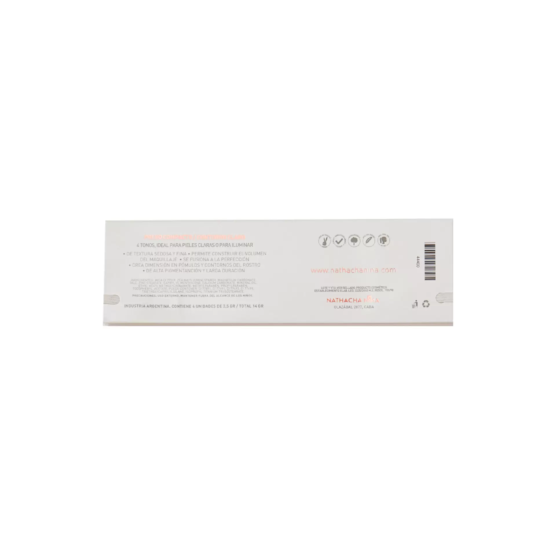 PALETA “SALT” POLVO COMPACTO - CONTORNO CLARO